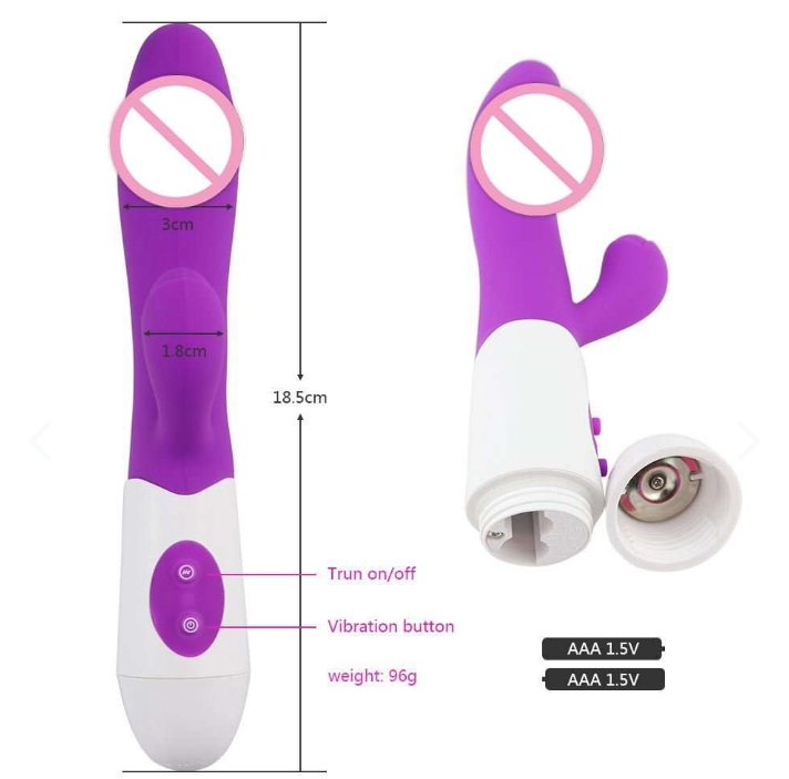 Vibrador Con Estimulación Clitorial – Para Ella