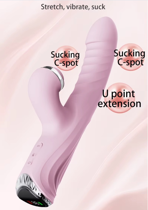 Consolador Vibrador De Empuje – Movimiento Real - vista principal