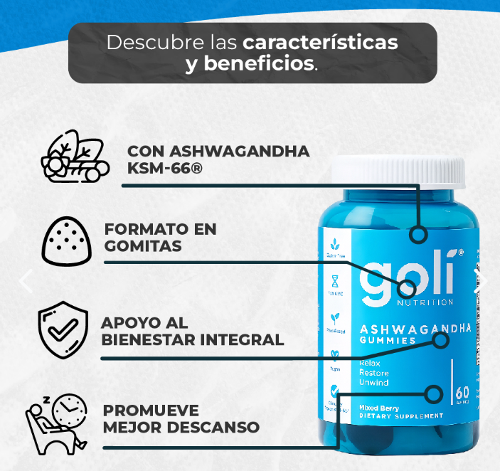 GOMAS GOLI NUTRITION CON ASHWAGANDHA