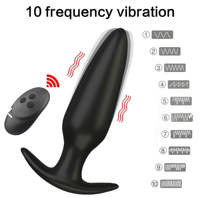 Plug Anal Vibrador Control Remoto – Estimulación Dual