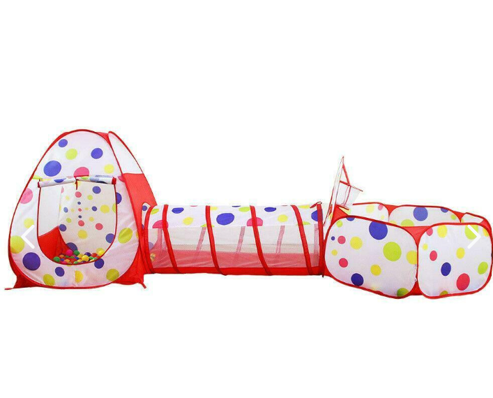Tienda De Juguetes 3 En 1 – Casa, Túnel Y Pelotas