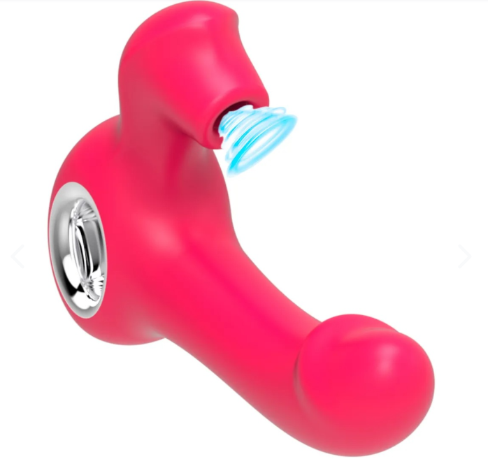 Vibrador Punto G + Clítoris Carga USB – Doble Golpe