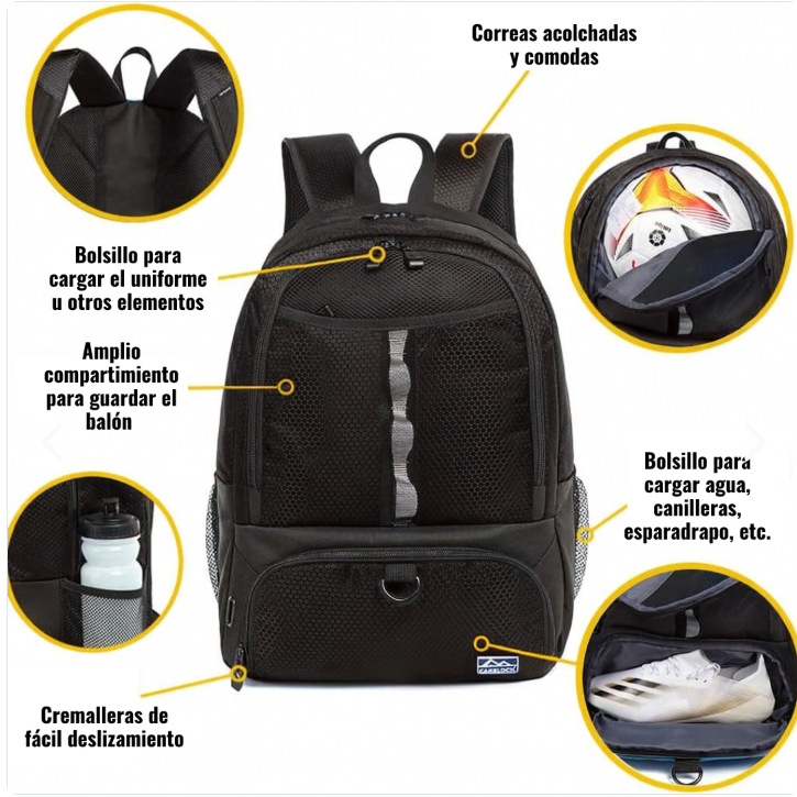 Bolso Mochila Deportiva Multifuncional — Lleva tu Equipo con Estilo y Comodidad