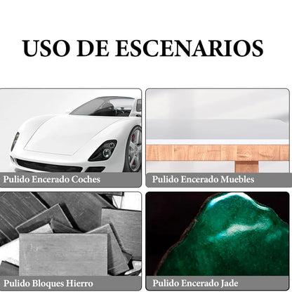 Lijadora y Pulidora Inalámbrica Orbital Doble Batería RC - Kit Completo con Accesorios para Auto y Hogar