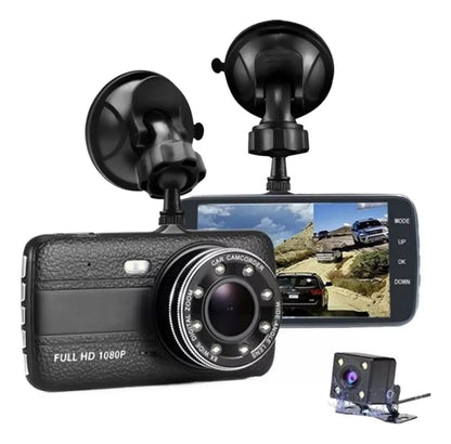 Cámara Dashcam para Carro con Visión Nocturna - vista lateral