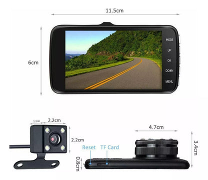 Cámara Dashcam para Carro con Visión Nocturna - detalle