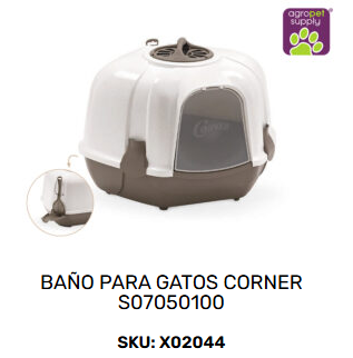 Arenero Esquinero para Gatos – Higiénico y Ahorrador de - vista principal