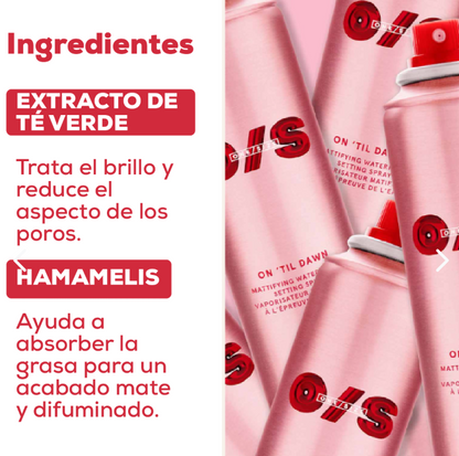 SPRAY MATIFICANTE FIJADOR DE MAQUILLAJE