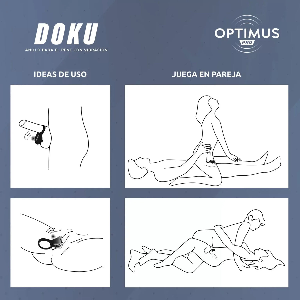 Anillo Vibrador Doku Con App - vista alternativa