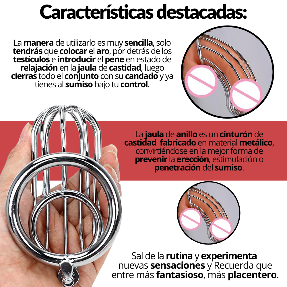 Funda De Castidad BDSM Omega - vista alternativa