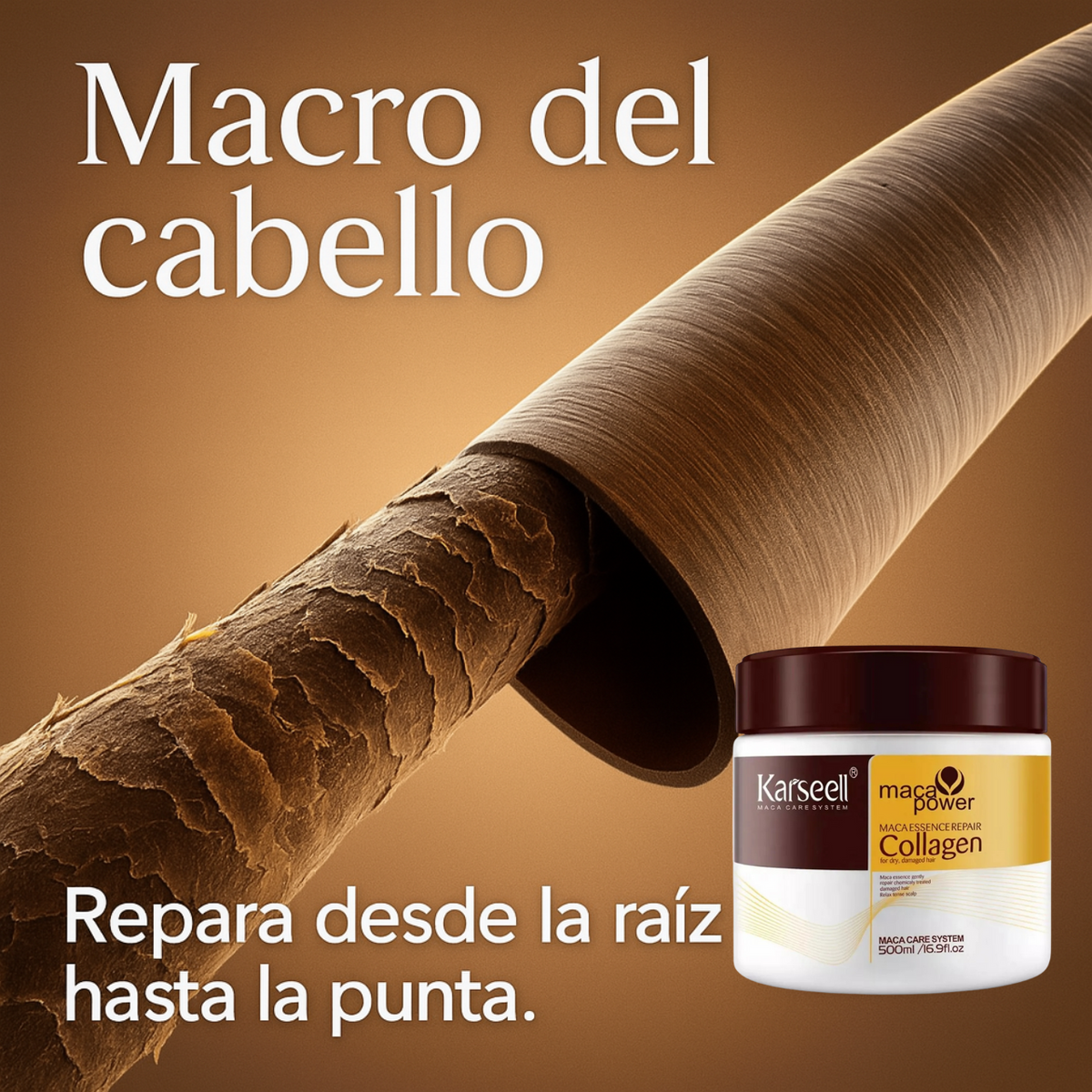 Colágeno Karseell Reparación Capilar | Brillo y Suavidad - vista frontal