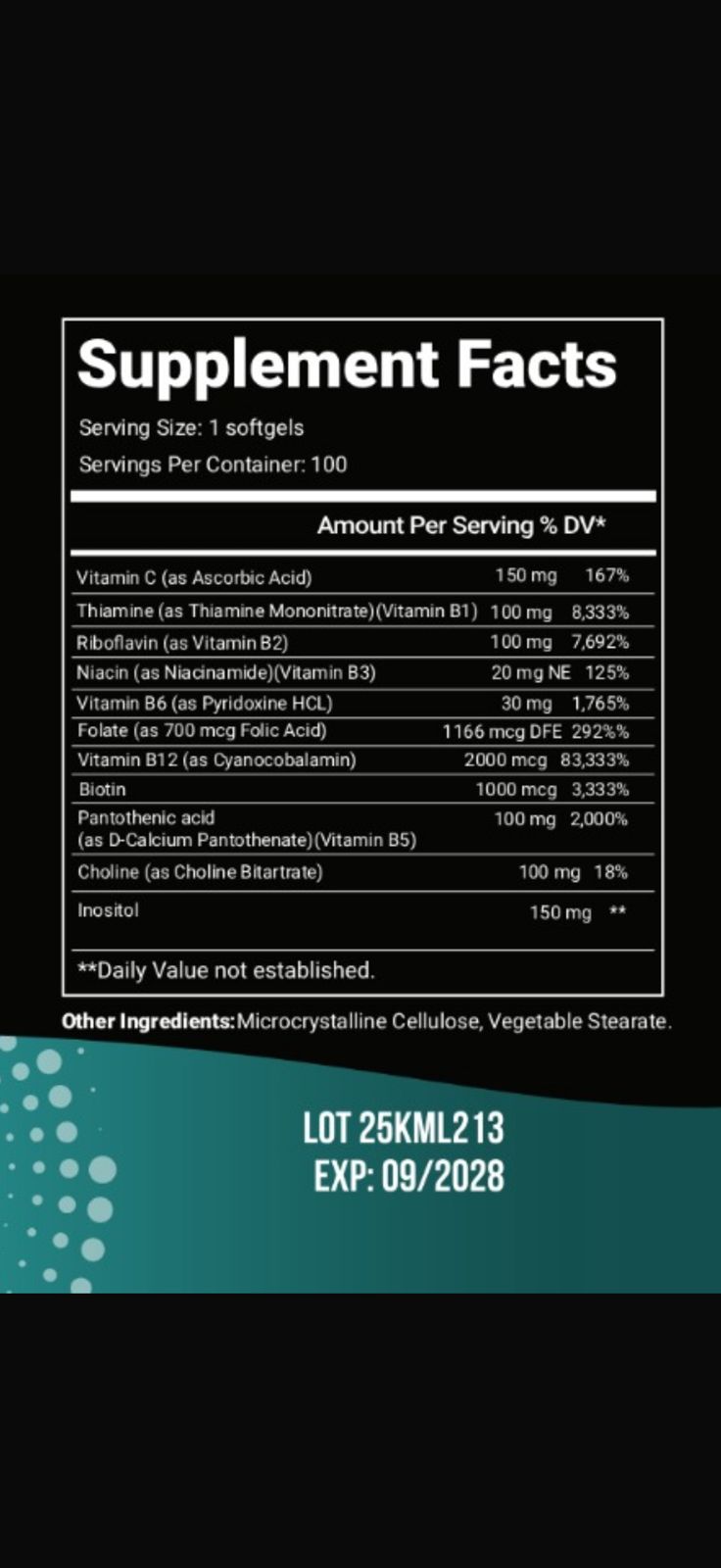 Vitamina B12 Complex x3 Total Health | Energía y Enfoque - detalle adicional