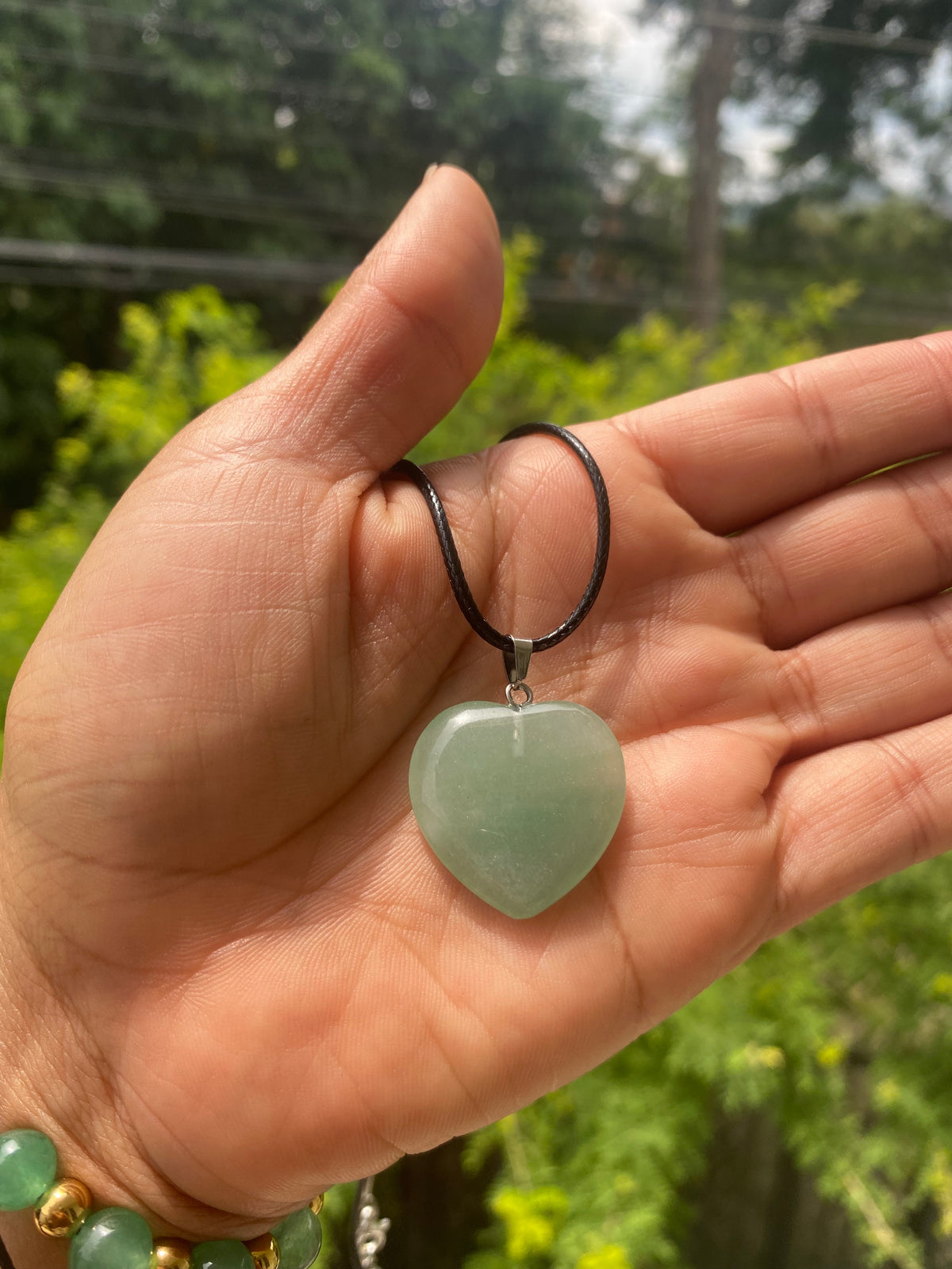 Combo Aventurina Verde y Colgante Corazón de Jade - vista principal