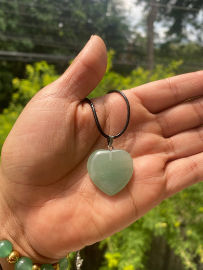 Combo Aventurina Verde y Colgante Corazón de Jade - vista principal