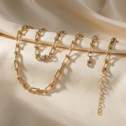 Set Ancla Mujer Oro Laminado 18k - vista lateral