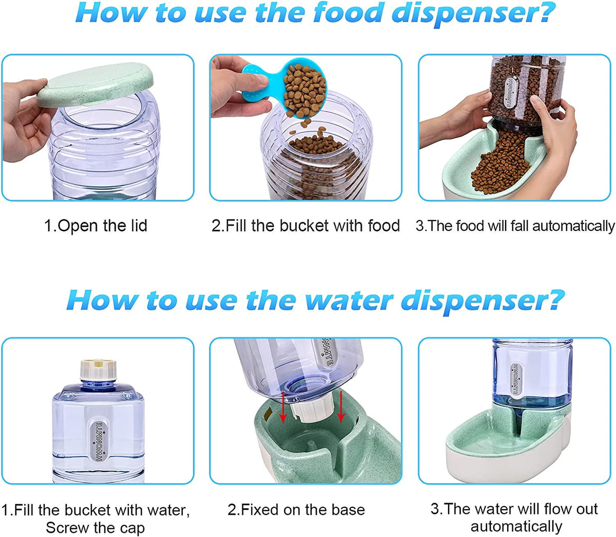 Dispensador Automático de Alimento para Mascotas - vista alternativa